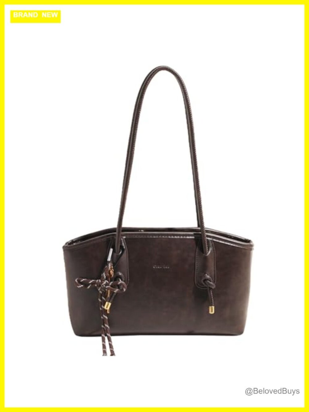 Faux Leather Shoulder Bag Retro Fall Handbag with Zipper